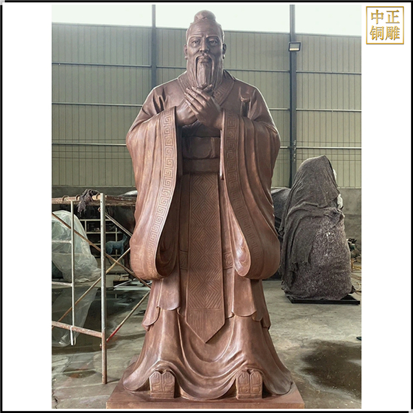 鑄銅古代孔子雕塑廠家